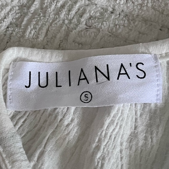 Juliana’s boutique blue and white tie top - Picture 3 of 3